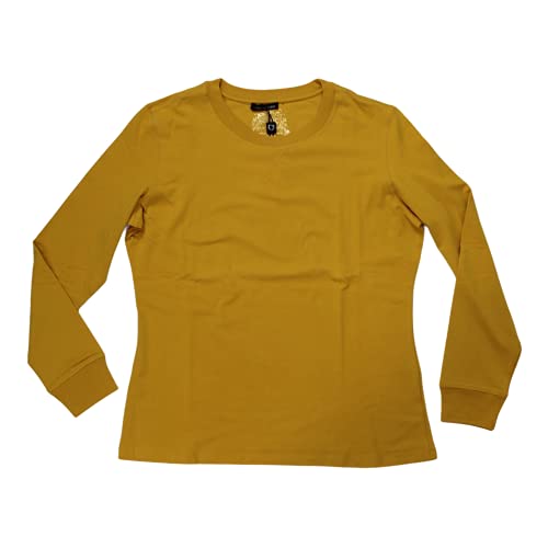 ELENA MIRO' Camiseta de mujer DF College G564F09150 48 amarillo verano PE talla IT 46 color amarillo, amarillo, 42