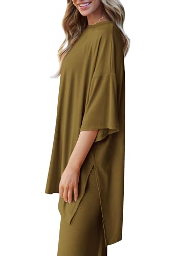 PRETTYGARDEN Two Piece Sets For Women Summer Fashion Lounge Matching Set 2025 Travel Vacation Airport Outfits Clothing