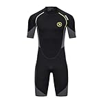ZCCO Men's Wetsuits 1.5/3mm Premium Neoprene Back Zip Shorty Dive Skin for Spearfishing,Snorkeling, Surfing,Canoeing,Scuba Diving Suits - Image 3