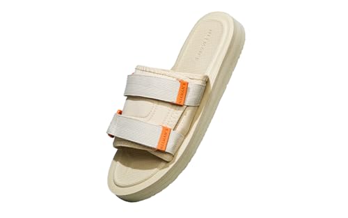 Neeman's Breezy Fluff Sandals for Men | Durable Nylon Upper with Cushioned EVA Upper | Comfortable, Flexible & Lightweight | Beige UK10