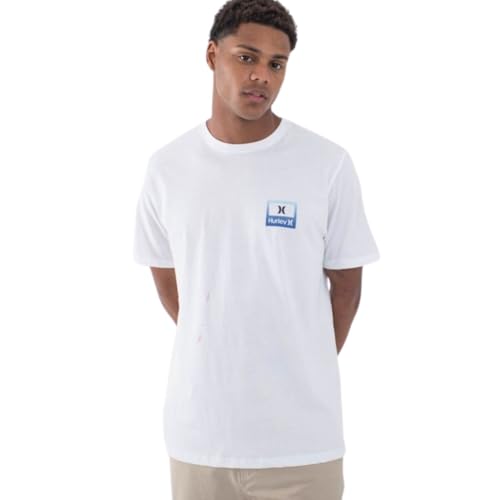 T-shirt Hurley Divide blanc S pour vos journées décontractées