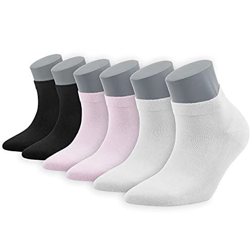 Image of BAMBOOVEN Ankle Socks for Women Thin Bamboo Rayon Low Cut Socks 3 /6 /8 /12 P