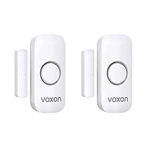 Window Alarm Door Alarms for Kids Safety Wireless Door Alarm for Home Security Personal Security Window Alarms Sensor Burglar Door Alarm for Pool, Cars, Sheds, Caravans DIY Kit Pack of 2