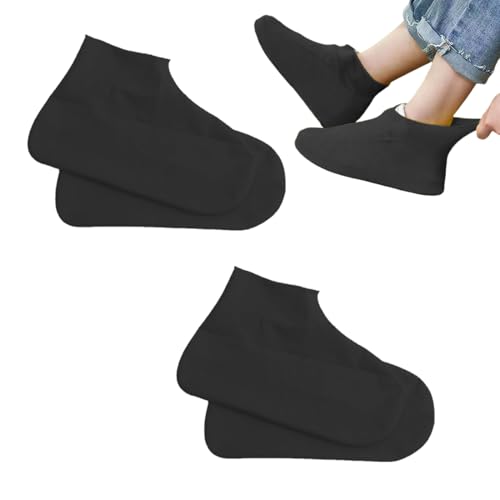 JUGUTA 2 Pares De Cubre Zapatos Impermeable, Protector Zapatos Lluvia Hombre Mujer, Desechables Reutilizables De Látex Cubrezapatos Impermeable, Antideslizante Shoes Cover Para Lluvia