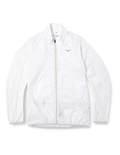 [ミズノ] ランニングウェア ウィンドブレーカーシャツ(ポーチジャケット) J2ME8510 メンズ ホワイト 日本 M (日本サイズM相当)