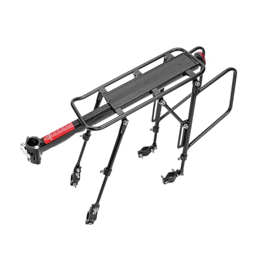 Mountain Bikes Rear Seat Racks Holder with Reflector Bikes Rear Rack Carrier Bicycles Rear Luggage Travel Carrier Rack