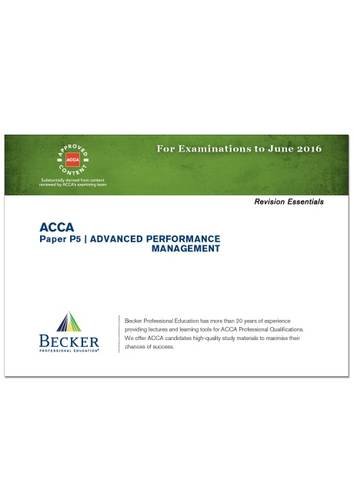 Buy ACCA - P5 Advanced Performance Management (for Exams Up to June ...