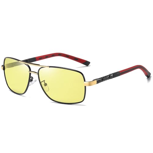 Verres à changement de couleur : lunettes MUTYNE hommes en métal pour une conduite sécurisée