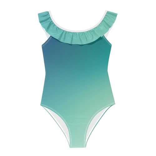 Traje de baño para niña de tirantes cómodos y volantes para el verano
