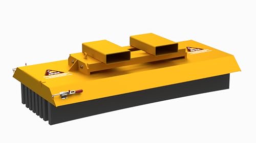 Apex 60 Inch 8 Row Forklift Broom, Heavy Duty 305 lb Sweeper Attachment with Quick Change Poly Bristles and 1/4 Inch Steel Frame for Indoor and Outdoor Industrial Cleanup, Made in USA