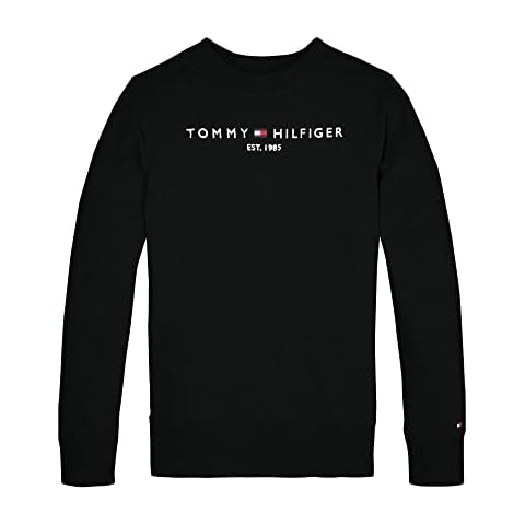 Tommy Hilfiger Kids Black Essential Sweatshirt Cover