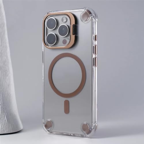 Coque transparente iPhone 16 Pro Max marron idéale pour vidéo
