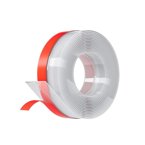 Pluden Door Weather Stripping Silicone Door Seal Strip Sealing Tape Door Draft Seal Adhesive Seal Tape for Doors Windows and Shower Glass Door Gaps (Thickness Upgrade)