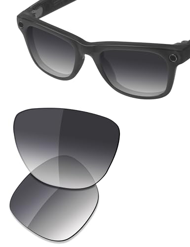 Image of SAUCER Premium Replacement Lenses Compatible with Ray-Ban Meta Wayfarer (Gen 2) RW4012 53mm | RW4008 53mm Smart Sunglasses