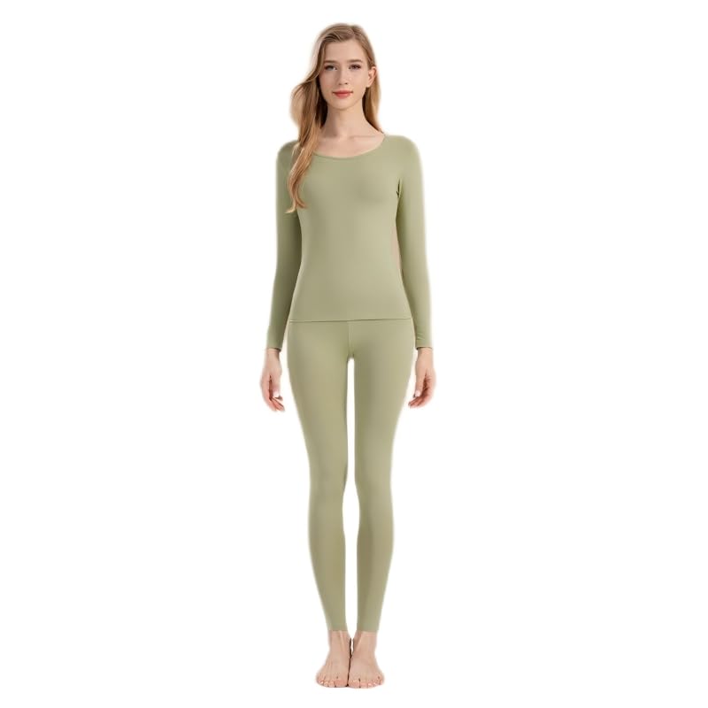 Ensemble sous-vêtement thermique femme chaud et doux pour l'hiver