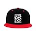 Live Love Soccer Flat Brim Hat Child Fashion Hip Hop Style Contrast Color Flat Brim Hat Red