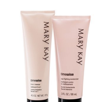 Mary Kay Timewise Age-fighting Moisturizer & 3 in 1 Cleanser Normal to Dry Skin Full Size Set