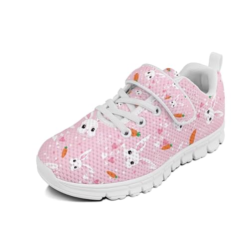 Boys Girls Sneakers Kids Mesh Shoes Unisex Lightweight Breathable Athletic Running Tennis Fitness Shoes Single Buckle for Toddler/Little Kid/Big Kid White Sole2