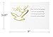Gappitv Funeral Sympathy Acknowledgements - Set of 25 Thank You Cards - Includes Envelopes - Gold Foil Stamped Going Home Doves
