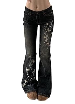 aesthetic embroidery on jeans