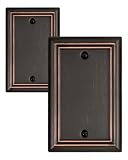 ZILLSEA Paquete de 2 placas de pared individuales en blanco, tamaño mediano