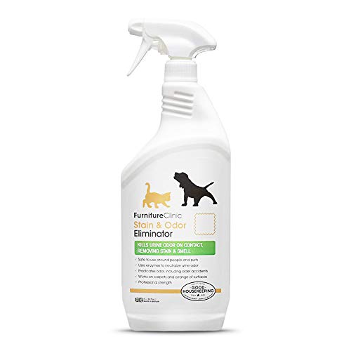Furniture Clinic Stain & Odor Eliminator | Urine Remover for Dogs, Cats, Pets & Human | Non-Toxic & Safe Urine Spray, 1 Liter