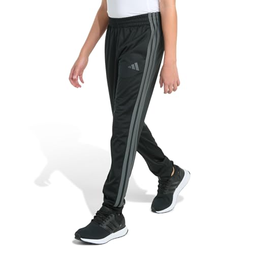 Image of adidas Boys 3-Stripe Jogger Pants | Big and Little Kids | 100% Polyester Athletic Training Pants with Elastic Waistband