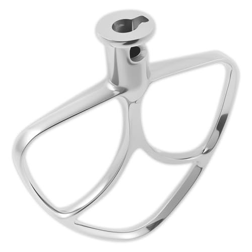 Itchen Aid Fouet Accessoires en acier inoxydable Fouet de cuisine en acier inoxydable 304 Fouet plat de rechange pour lave-vaisselle 4,5 à 5 Qt