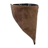 Milwaukee Leather Unisex Leather Neck Warmer - Fleece-Lined Cold Weather Motorcycle Face Cover - One