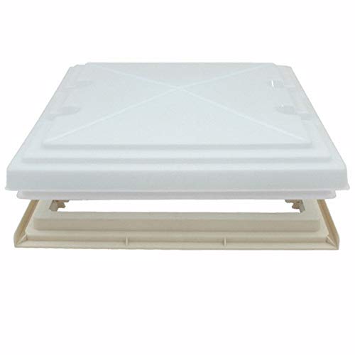 pro-Styling MPK Modell 42 420 Dachluke Dachfenster Dachhaube 40 x 40 cm Wohnwagen Wohnmobil Caravan Boot mit klappbarem Rahmen, Moskitonetz, Milchglashaube, Dauerlüftung, Top Qualität Made in Germany