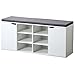 Produktbild Kesper | Schuhschrank mit Sitzkissen, Material: Faserplatte, Maße: B103,5 x H48 cm x L29,5 cm, Farbe: Weiß | 15918 13