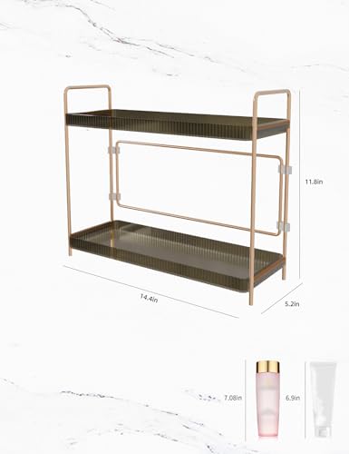 50% OFF Organizador de Baño LEEDA 2 Niveles, Gran Capacidad - Image 3