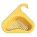 Soehong Swan Cestello di scarico, Filtro per lavello, Cestello di scarico per lavello da cucina, Cestello di scarico triangolare, Rack di scarico per lavello sospeso con 2 spugne di lavaggio