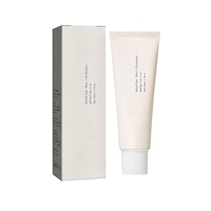 Relief Sun Sunscreen Rice Sunscreen,+ Probiotics SPF50+ Rice Sunscreen Korean PA++++,Clear Face Sunscreen Non-Greasy Face Primer, Invisible Facial Sunscreen,for All Skin Type and UV Defense (50ml)