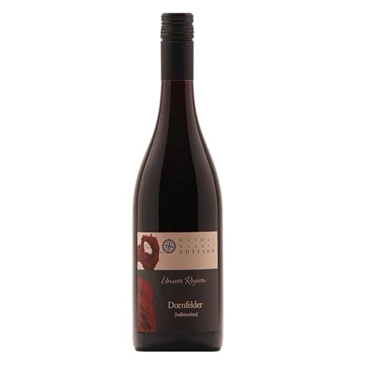 Weingut Krauss Zellertal – Bio Dornfelder, halbtrocken 6x 0,75l I Bio Dornfelder Rotwein halbtrocken 11,0% (2020er) I Dornfelder Rotwein mild I Feiner Rot-Wein, vegan I Bioland-Siegel I DE-ÖKO-039