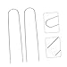 BESPORTBLE 40pcs Heavy Duty U-Shaped Garden Stakes for Landscape Camping and Tent Anchoring Galvanized Metal Ground Stakes for Outdoor Use