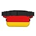 Poezjzw German Flag Square Waist Bag Is Suitable For Travel, Outdoor Sports, And Cycling. It Is Suitable For Both Men And Women