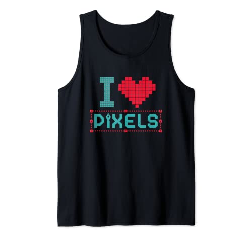 Editor Gráfico Amor Pixels Editores Diseñadores Gráficos Edición Camiseta sin Mangas