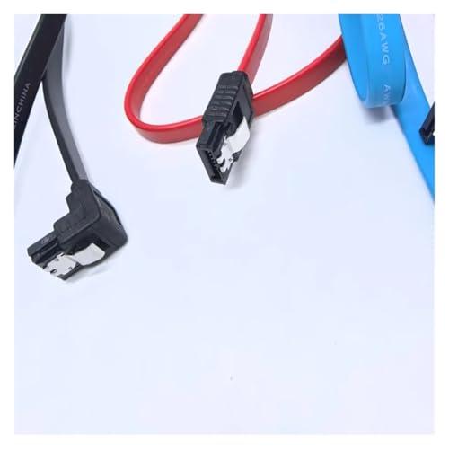 Cable serial SATA 3.0 con ángulo de 90 grados 50 cm negro miniatura 2