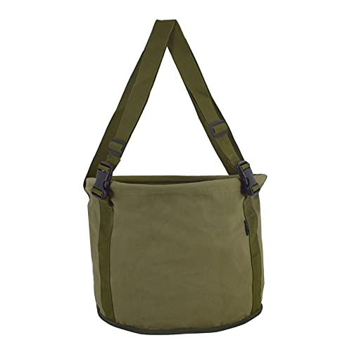 duhe189014 Sac de cueillette de Fruits Sac de Rangement extérieur à Une épaule Sac de Rangement Sac à Dos Randonnée Pliable Champignon Camping Chasse Sac de Collecte d'extérieur dutiful, Armée Verte – vue 4
