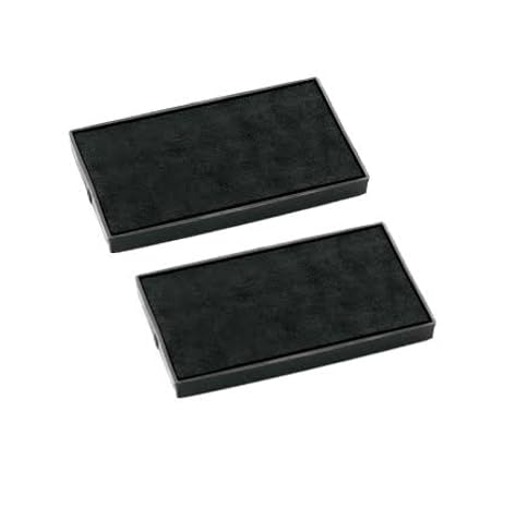 Wrexham Rubber Stamps and Gifts Colop E/60 Replacement Ink Pads, Black, 76 x 37 mm, Pack of 2