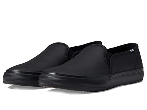 Image of Keds Womens Double Decker Canvas Slip On Sneakers Shoes Casual - Black