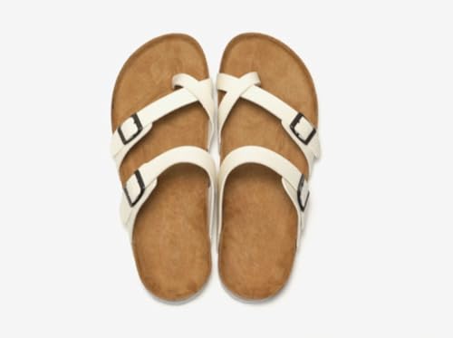 Strappy Jesus Sandals Toe Ring Thongs Men Wide Cross Band Flip Flops Cork Footbed Water Slides Slip On Beach Flats Lightweight Breathable No Slip House Slippers Comfort Wear Shoes Summer Vacation4