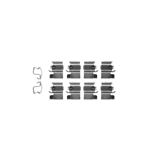 Image of Detroit Axle - Front Brake Pads for 1999-2005 Suzuki Grand Vitara, 1996-1998 Sidekick, 2002-2004 XL-7, Ceramic Brake Pads w /Hardware Replacement