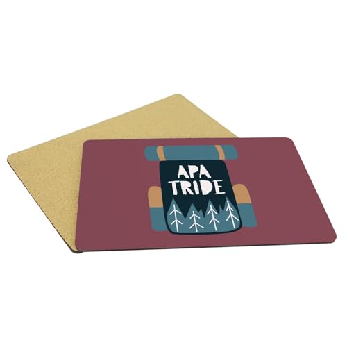 Sets de table en liège rouge grand format lavables pour une décoration soignée - 5