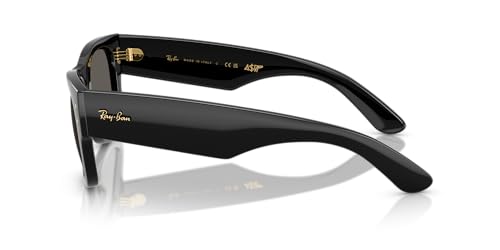 Ray-Ban Rb0840sf Mega Wayfarer Low Bridge Fit Blacked Out Collection by A$ap Rocky Square Sunglasses3