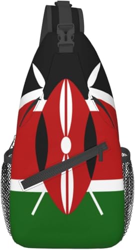 Mochila tipo bandolera negra unisex