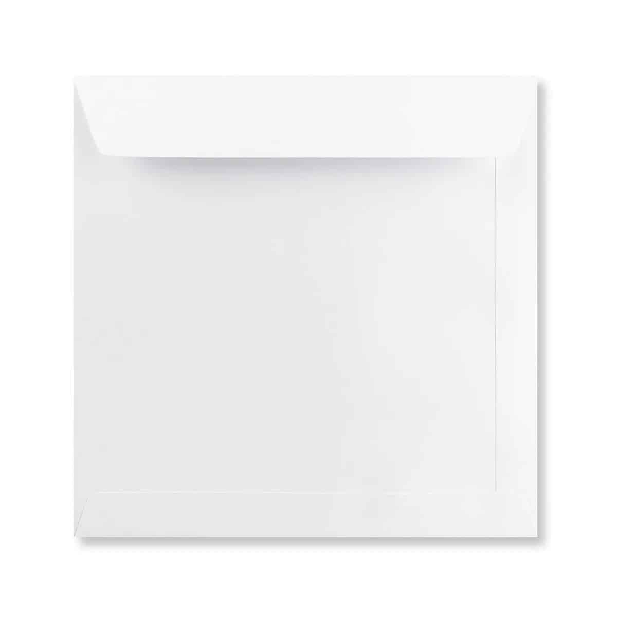 50 Pure White Large Square Envelopes - 220mm x 220mm - Straight Wallet Flap Peel/Seal White Coloured Envelopes - 120gsm Clariana Paper - to Fit Large Square Inserts