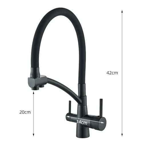 Robinet filtre eau cuisine pour éliminer le goût de chlore avec mitigeur 360