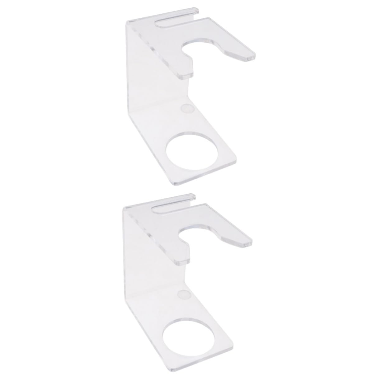 minkissy 2pcs Acrylic Shaving Brush Holder Sturdy Razor Brush Stand for Men Razor